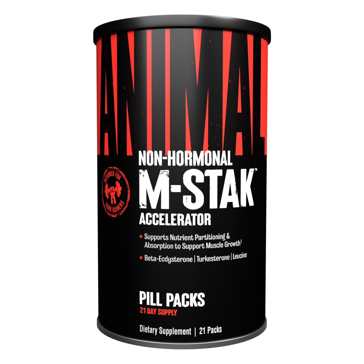 Animal M-Stak - Muscle Builder and Anabolic Mass Gainer Supplement for Bodybuilding - Lean Muscle Growth, Amino Complex and Pre Workout Energy, 21 Packs AnimalBuy Supplements Australia