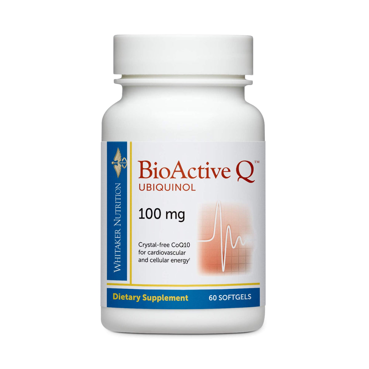 Dr. Whitaker's Bioactive Q Ubiquinol 100 mg Delivers Clinically Validated, Highly Bioavailable CoQ10 (60 Day Supply)