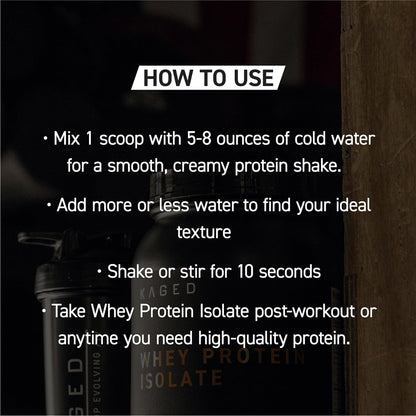 Kaged Whey Protein Isolate Elite Powder | Vanilla | Whey, Casein, & Milk Protein Blend | Post Workout Recovery Drink | Supports Muscle Building | Supplements for Men & Women | 2 lbs