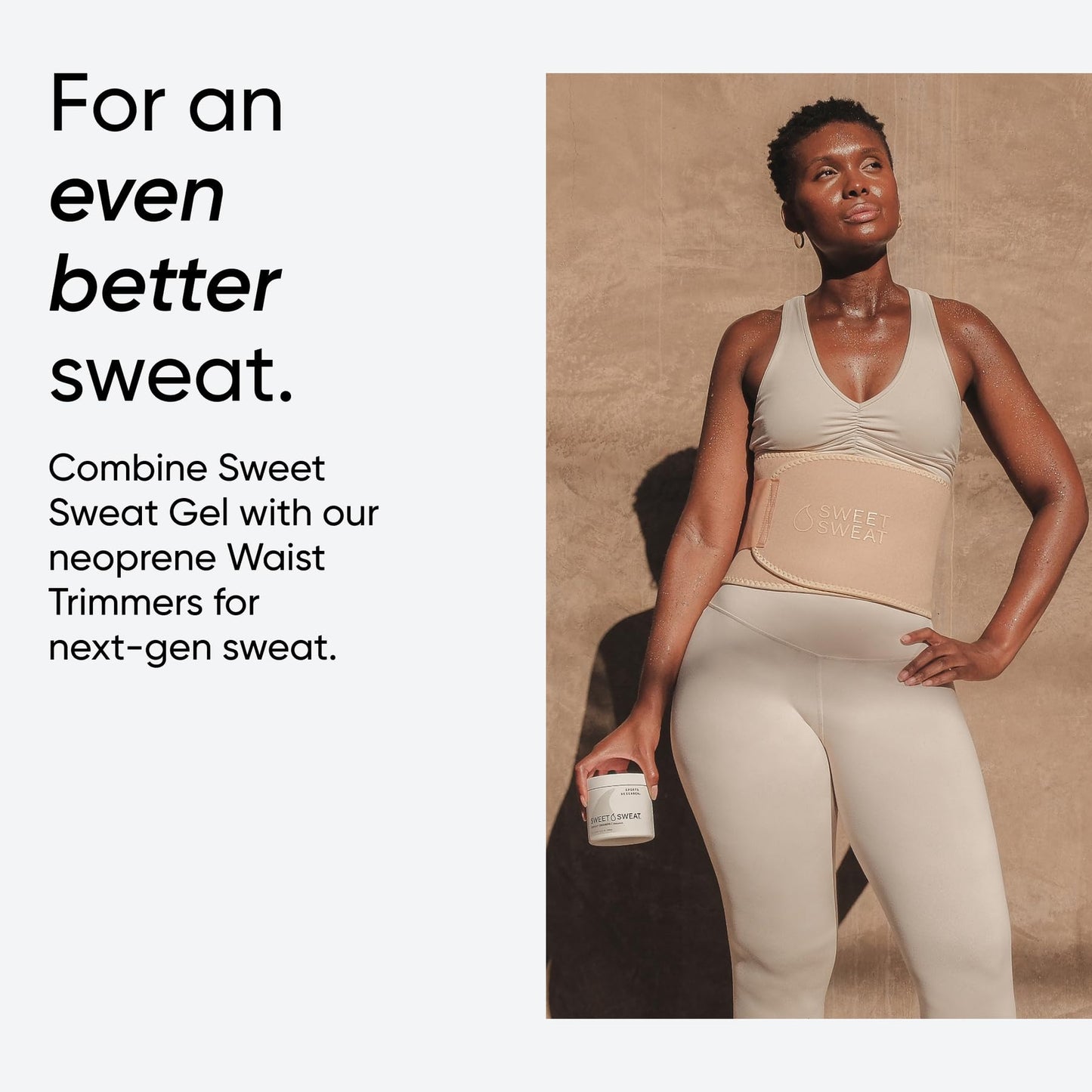 Sports Research Sweet Sweat Coconut Workout Enhancer Gel - Maximize Your Exercise & Sweat Faster - 13.5oz Jar Sports Research buy supplements Au