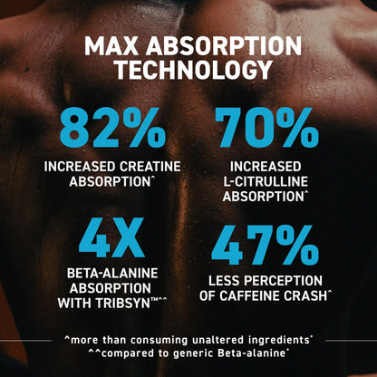 Kaged Pre Workout MAX Powder | Blue Raspberry | Tingle Free, High Stim Pre-Workout | 305 mg Caffeine, Creatine, L-Citrulline | MAXCatalyst for Absorption | Supplements for Men & Women | 20 Servings