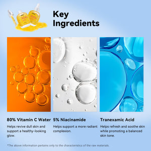 Suplement ​XIANUI Deep Vitamin Radiance Serum - 5% Niacinamide + TXA + Vitamin C - Brightening & Hydrating Face Serum with Ceramide & Triple Hyaluronic Acid - VelvetGlow USA