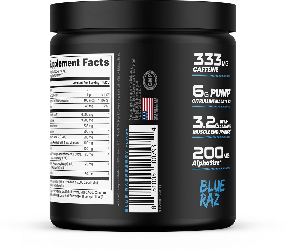 Bucked Up - Woke - HIGH STIM Pre Workout - Best Tasting - Focus Nootropic, Pump, Strength and Growth, 30 Servings (Rocket Pop)