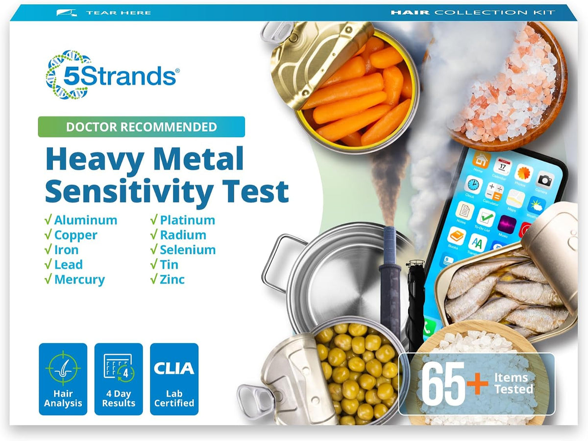 5Strands Heavy Metal Sensitivity Test for Adults & Kids, 67 Items Tested