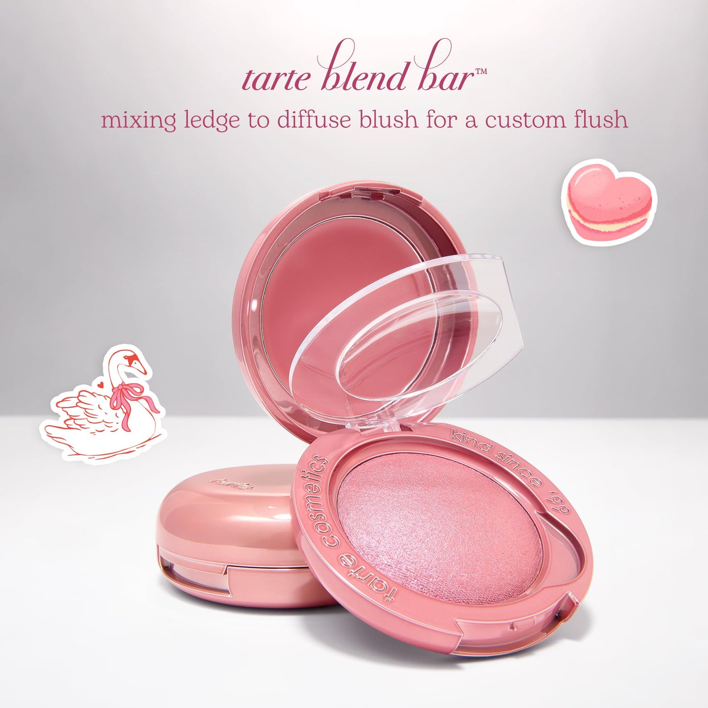 tarte macaron blush & glow duo - Multi-Use Longwear Makeup with Peptides, Cream & Powder Blush Duo with Blend Bar for a Buildable Bright Lifted Look, Vegan & Cruelty-Free, full size, honey blossom