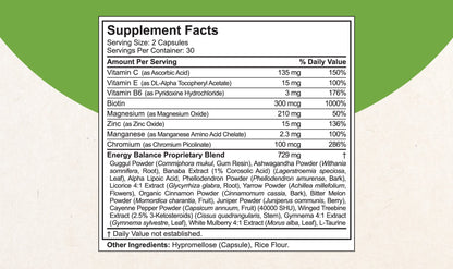 Blood Sugar - Advanced Formula with Bitter Melon, Ashwagandha, Cinnamon, Chromium, Magnesium, Vitamins, Alpha Lipoic Acid, Cayenne Pepper & More