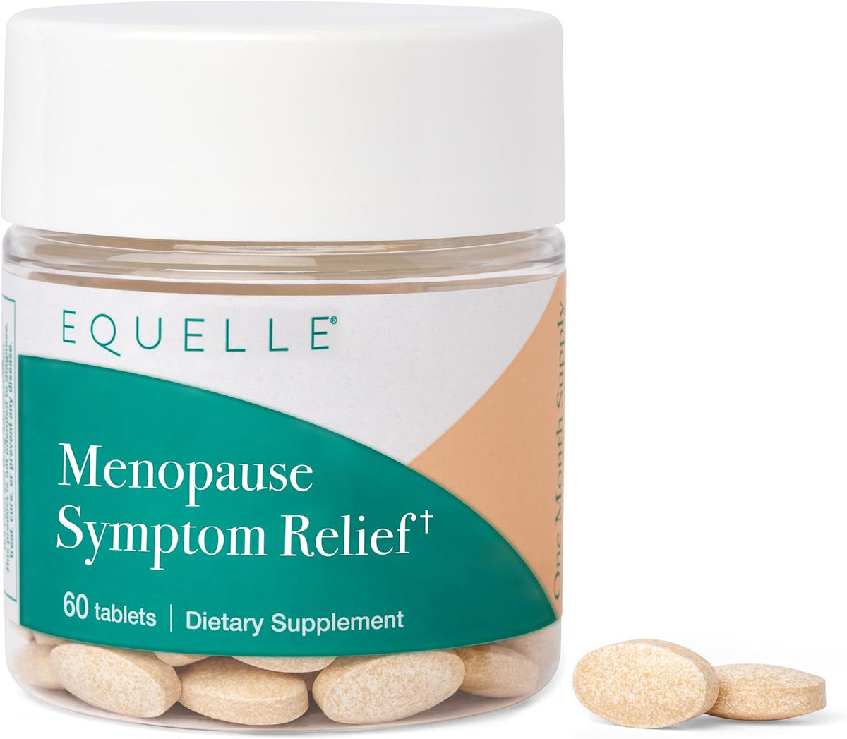 EQUELLE Multi-Symptom Perimenopause & Menopause Relief Relief from Hot Flashes, Muscle Aches & Supports More Sleep. Hormone-Free, Plant-Based S-Equol – 1 Month Supply (60 Tablets)