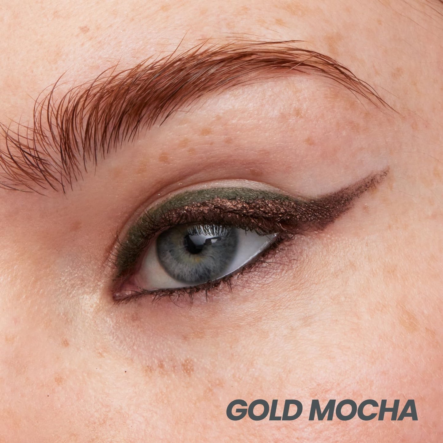 Wonderskin Eyeliner Pencil, 1440 Longwear Brown Glitter Eyeliner Pencil - Waterproof, Sharpenable & Smudge Proof (Gold Mocha)