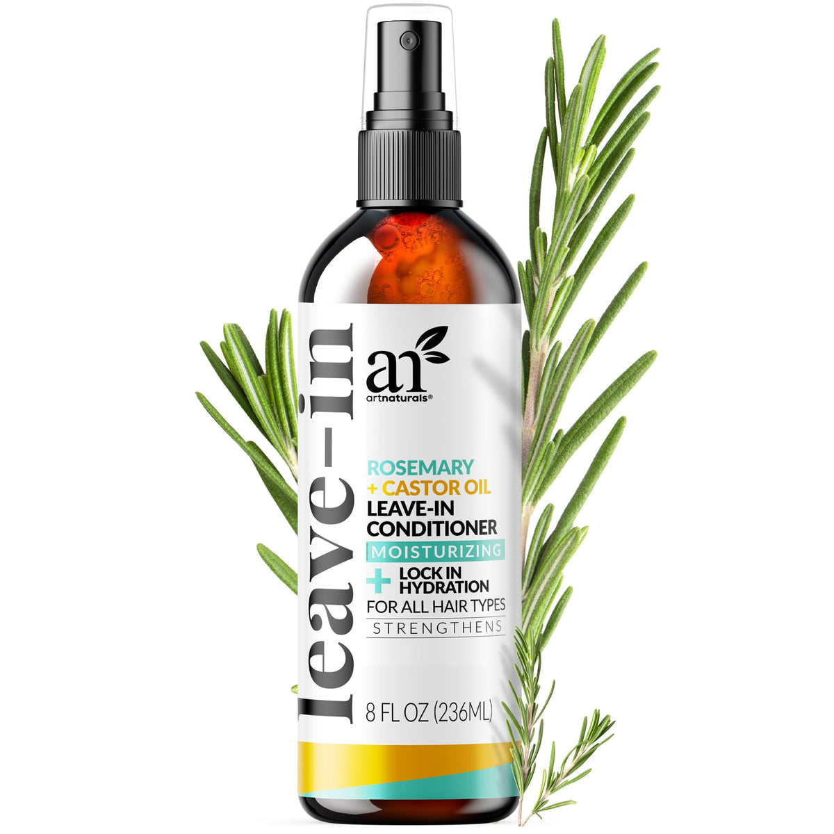 Artnaturals Rosemary & Castor Leave-In Conditioner, 8 fl oz, 2 Pack