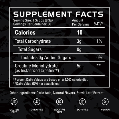 Gains in Bulk Instantized Creatine Monohydrate, Unflavored, 100 Servings