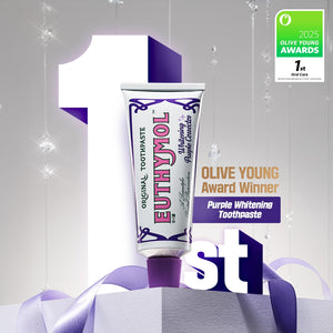 Suplement ​Euthymol Purple Whitening Toothpaste (3.7 fl oz) – for Yellow & Sensitive Teeth | Violet Tone-Up Formula, Instantly Brightens, VelvetGlow USA