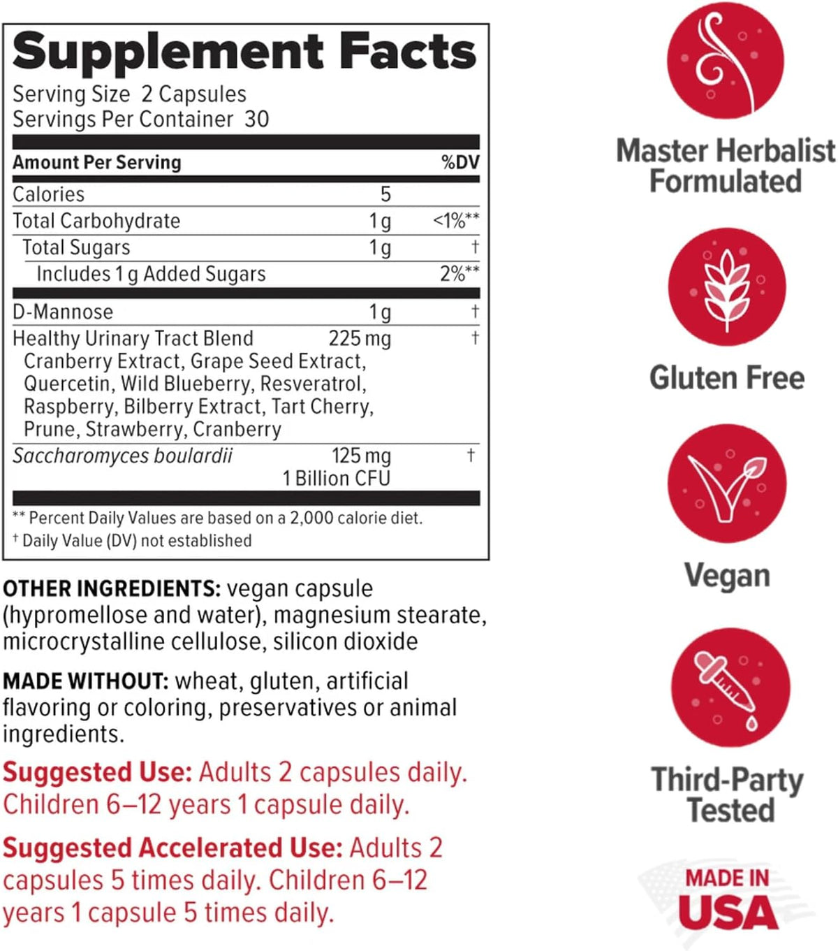 Redd Remedies, UT Soothe with Probiotics, Promotes Overall Urinary Tract and Bladder Health, 60 Vegetarian Capsules