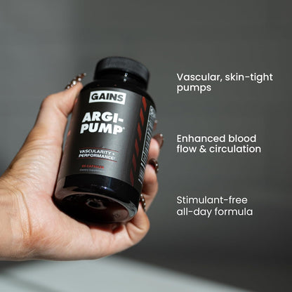 Gains in Bulk L-Arginine Amino Acid Supplement, 90 Capsules