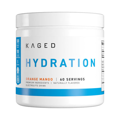 Kaged Electrolytes, Muscle Hydra-Charge Premium Electrolyte Powder, Hydration Electrolyte Powder, Pre Workout, Post Workout, Intra Workout, Fruit Punch, 60 Servings