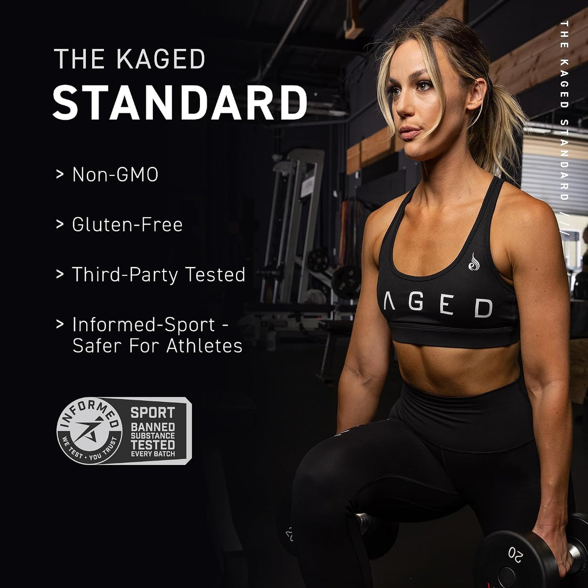Kaged BCAA and L-Glutamine Powder Bundle – Vegan, Unflavored, Muscle Recovery Support