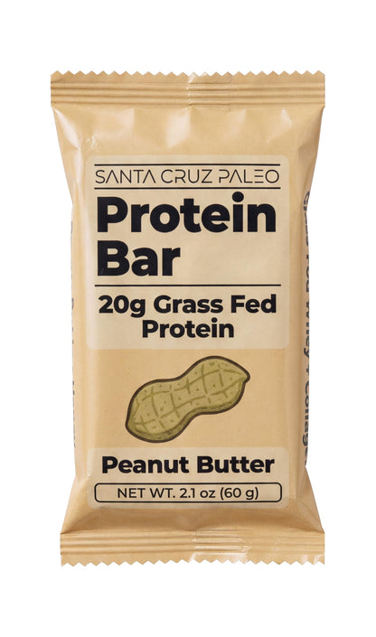 Santa Cruz Paleo Protein Bar – 20g Grass-Fed Whey & Collagen Protein – Wildflower Honey Sweetened, No Seed Oils, High Protein Snack Bar (Chocolate Flavor, Pack of 10)
