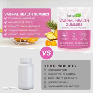 MXCZBSM Vaginal Probiotics Gummies for Women, PH Balance for Women, Hawaiian Pineapple Gummies for PH Health, Improve Immune, Women's Vaginal Health Supplement, 60 Gummies