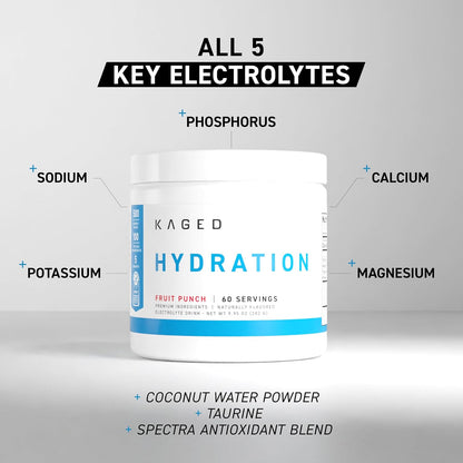 Kaged Pre Workout Sport & Hydration | Runners Bundle | Pre, Post, Intra Workout Supplement | Energy Sports Drink Mix