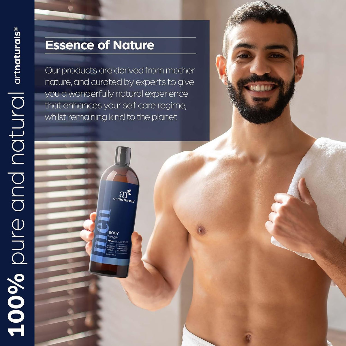 Artnaturals Men's Fresh Body Wash, 16 fl oz