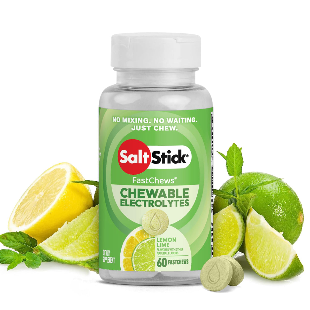 SaltStick High Sodium Electrolyte FastChews - Mixed Berry, 60 Tablets