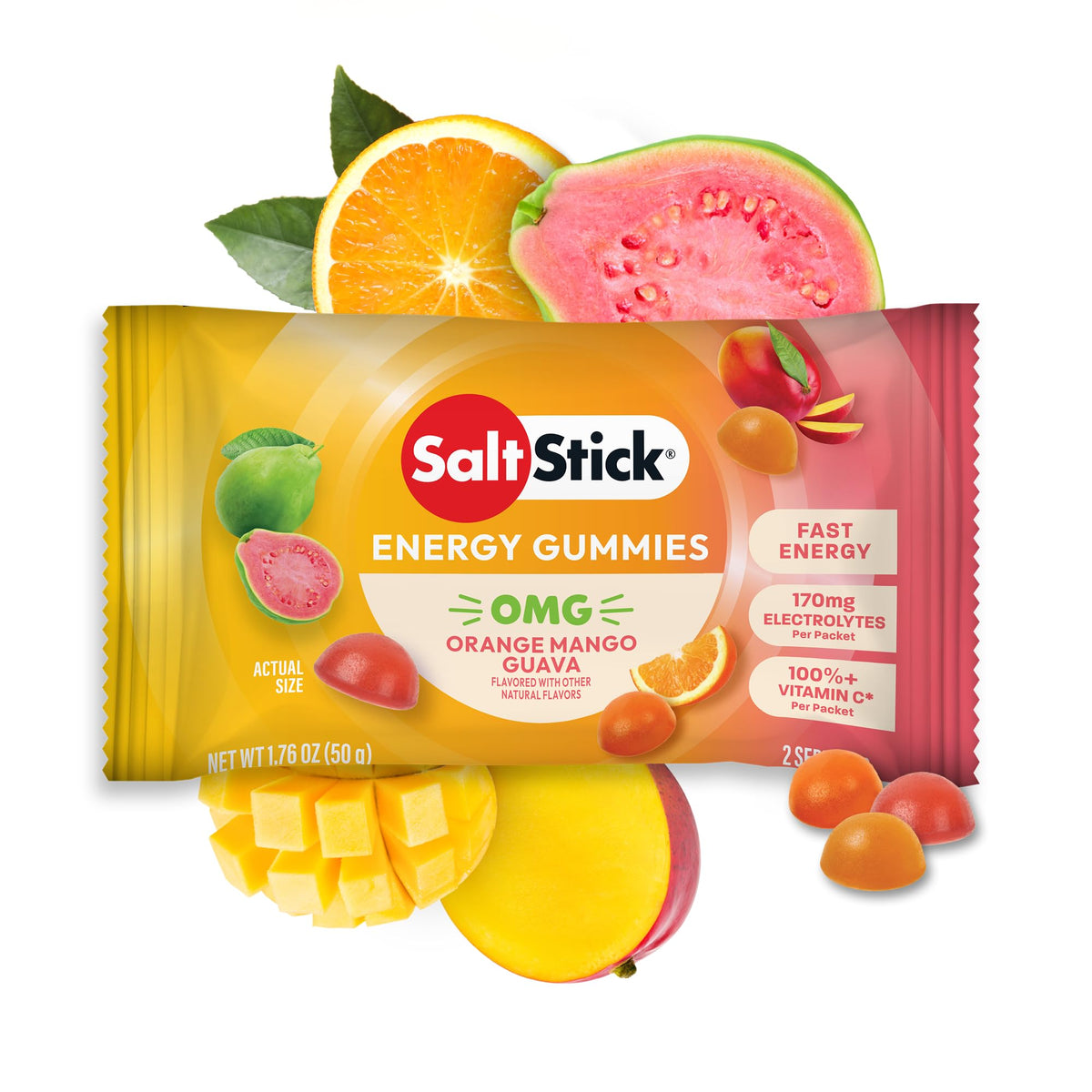 SaltStick Energy Chews Energy Gummies Variety Pack 10 Bags/ 20 Servings