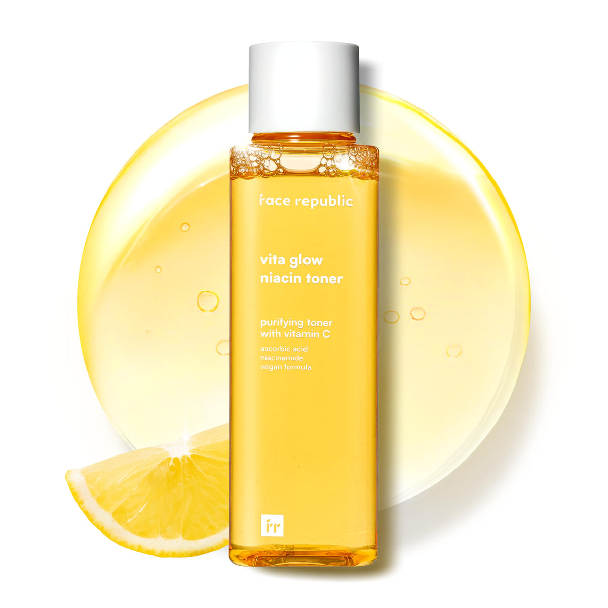 Suplement ​Face Republic Vita Glow Niacin Toner 160ml 5.41 fl oz | Vitamin Complex | Vitalizing & Purifying | Radiant Glow for Dull Skin | 7 Hyaluronic Acids, Vitamin C - VelvetGlow USA