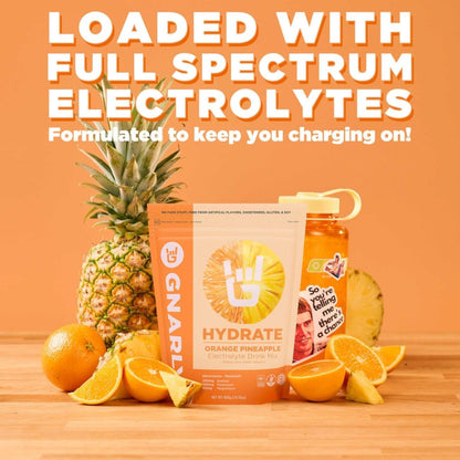 Gnarly Nutrition Hydrate Orange Pineapple (14.10oz) Fuel2O Limeade - (25 Serv) Bulk Bag (25.57oz)