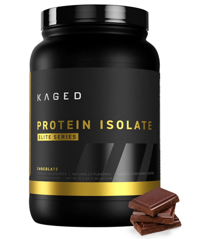 Kaged Whey Protein Isolate Elite Powder | Vanilla | Whey, Casein, & Milk Protein Blend | Post Workout Recovery Drink | Supports Muscle Building | Supplements for Men & Women | 2 lbs
