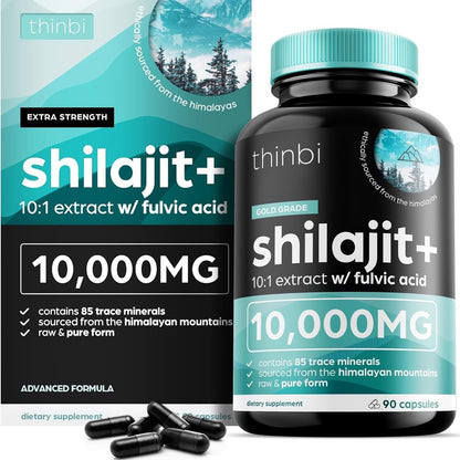 Thinbi Himalayan Shilajit Capsules, 90 Count