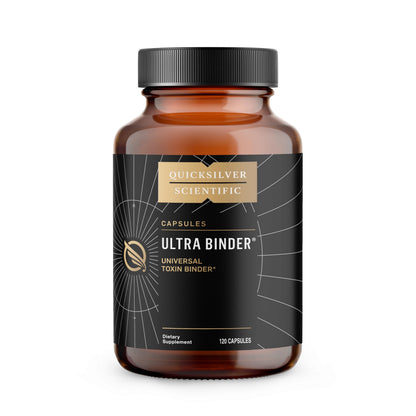 Quicksilver Scientific Ultra Binder - Multi Toxin Binder with Bentonite Clay Powder, Zeolite Detox & Charcoal - Supplement for Gut Support