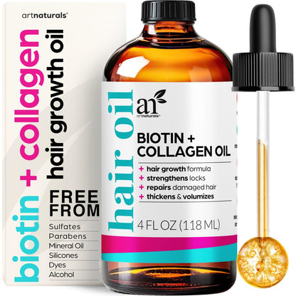 ArtNaturals Biotin & Collagen Hair Oil, 4 oz