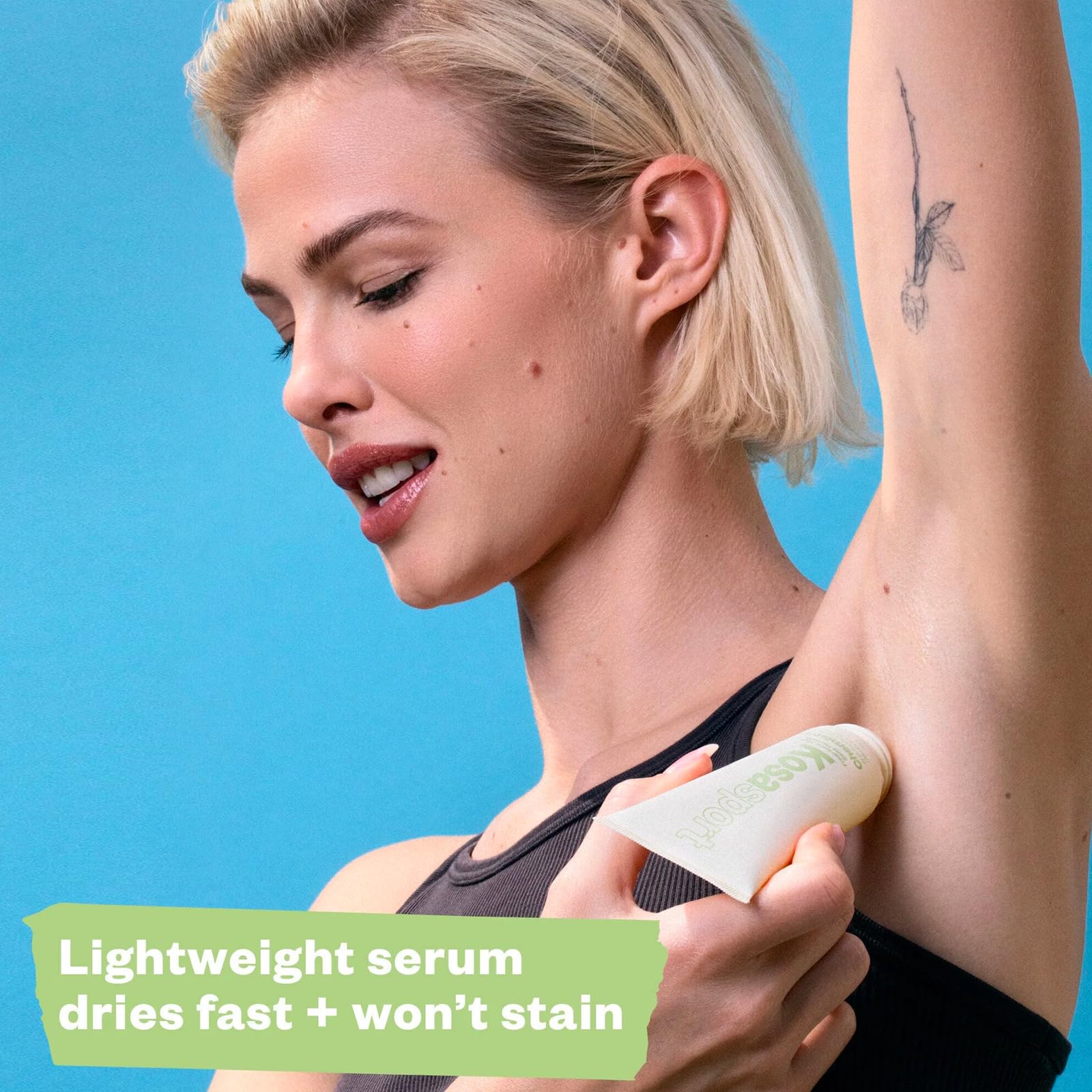 Kosas Chemistry Deodorant - Aluminium and Baking Soda Free + BO-Fighting AHA Serum that Exfoliates, Softens, and Nourishes the Skin, (Serene Clean) KosasBuy Supplements Australia