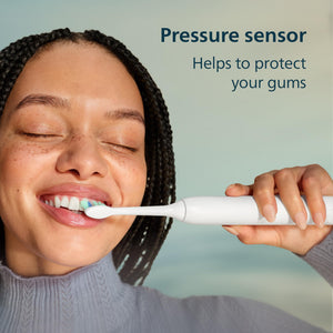 Suplement ​Philips Sonicare 4100 Series Electric Toothbrush - Sonic Toothbrush with Advanced Sonic Technology, Pressure Sensor, Two Intensity Settings, VelvetGlow USA