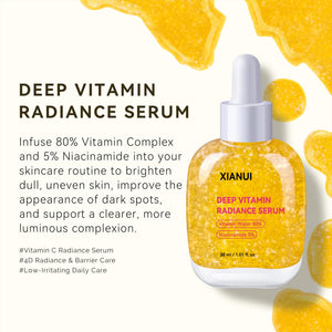 Suplement ​XIANUI Deep Vitamin Radiance Serum - 5% Niacinamide + TXA + Vitamin C - Brightening & Hydrating Face Serum with Ceramide & Triple Hyaluronic Acid - VelvetGlow USA