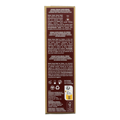 Surya Brasil Products Henna Cream, Mahogany, 2.37 Fluid Ounce