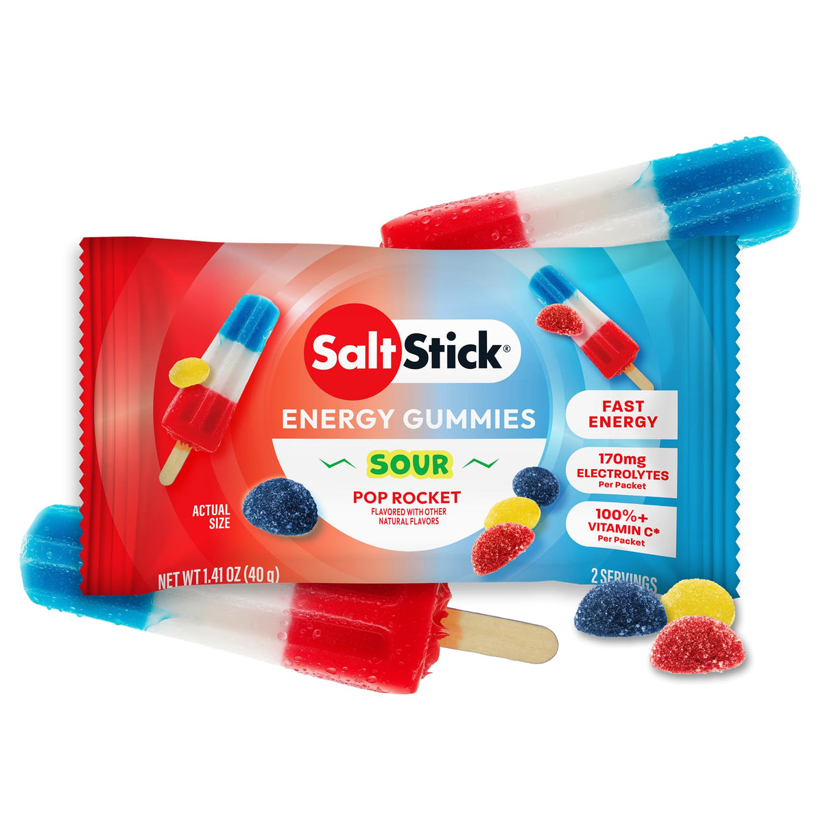 SaltStick Energy Chews Energy Gummies Variety Pack 10 Bags/ 20 Servings