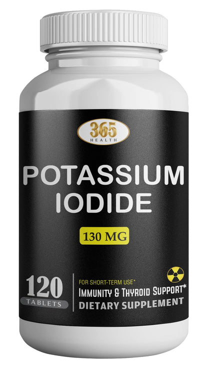 Potassium Iodide130 mg - KI Tablets- Potassium130 mg - USA Made Potassium Iodine Pills YODO Naciente