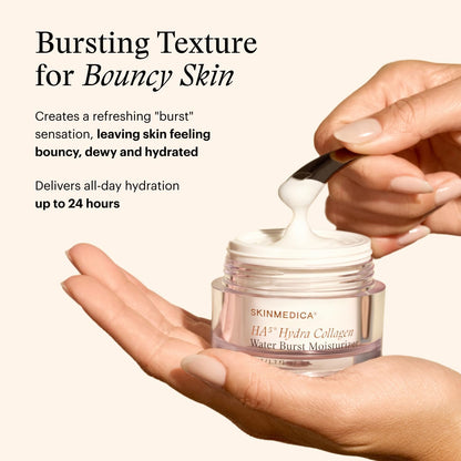 SkinMedica HA⁵ Hydra Collagen Water Burst Face Moisturizer with Vegan Collagen - Plumping Face Cream with Microbiome Barrier Complex for 24-Hour Hydration