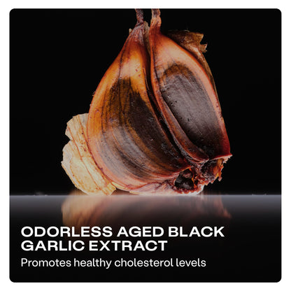 Humann Cholesterol Health Daily, Aged Black Garlic Extract & Citrus Bergamot, Cholesterol & Lipid Support Supplement, 60 Capsules
