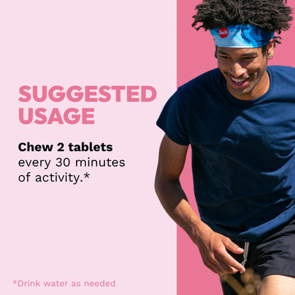SaltStick High Sodium Electrolyte FastChews - Mixed Berry, 60 Tablets