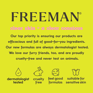 Freeman Exotic Blends French Pink Clay Peel-Off Face Mask, Pore Clearing Facial Mask, Detoxifies & Removes Impurities, Clean Skincare, For Normal & Combination Skin,