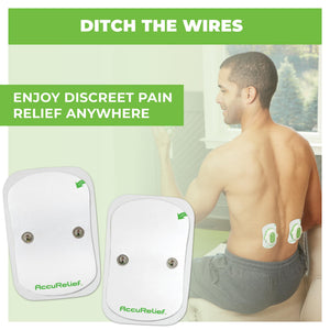 AccuRelief Wireless TENS Electrotherapy Pain Relief System Supply Kit (Packaging May Vary), Works with AccuRelief Wireless Remote Control TENS Device (ACRL-9000), 2 Pair (Pack of 1) AccuReliefBuy Supplements Australia