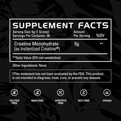 Gains in Bulk Instantized Creatine & No Matter What Pre Workout Powder Bundle, Soluble Creatine Powder, Paraxanthine, Amino Acids & L Theanine, 60 Servings