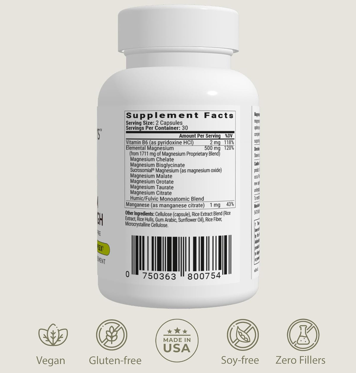 BiOptimizers Magnesium Breakthrough 4.0, (60 Capsules) & Mushroom Breakthrough Powder (Salted Caramel, 15 Servings) - Natural Sleep and Brain Superfood & Supplement Bundle