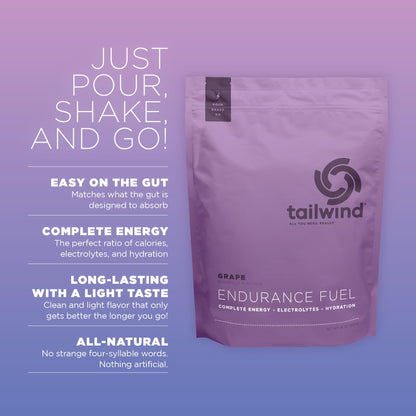 Tailwind Nutrition Endurance Fuel, Dauwaltermelon, 50-Serving Bag