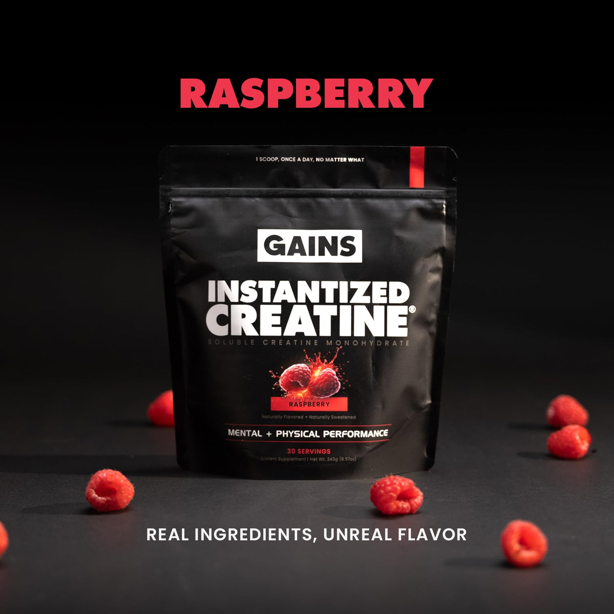 Gains in Bulk Instantized Creatine Monohydrate, Unflavored, 100 Servings