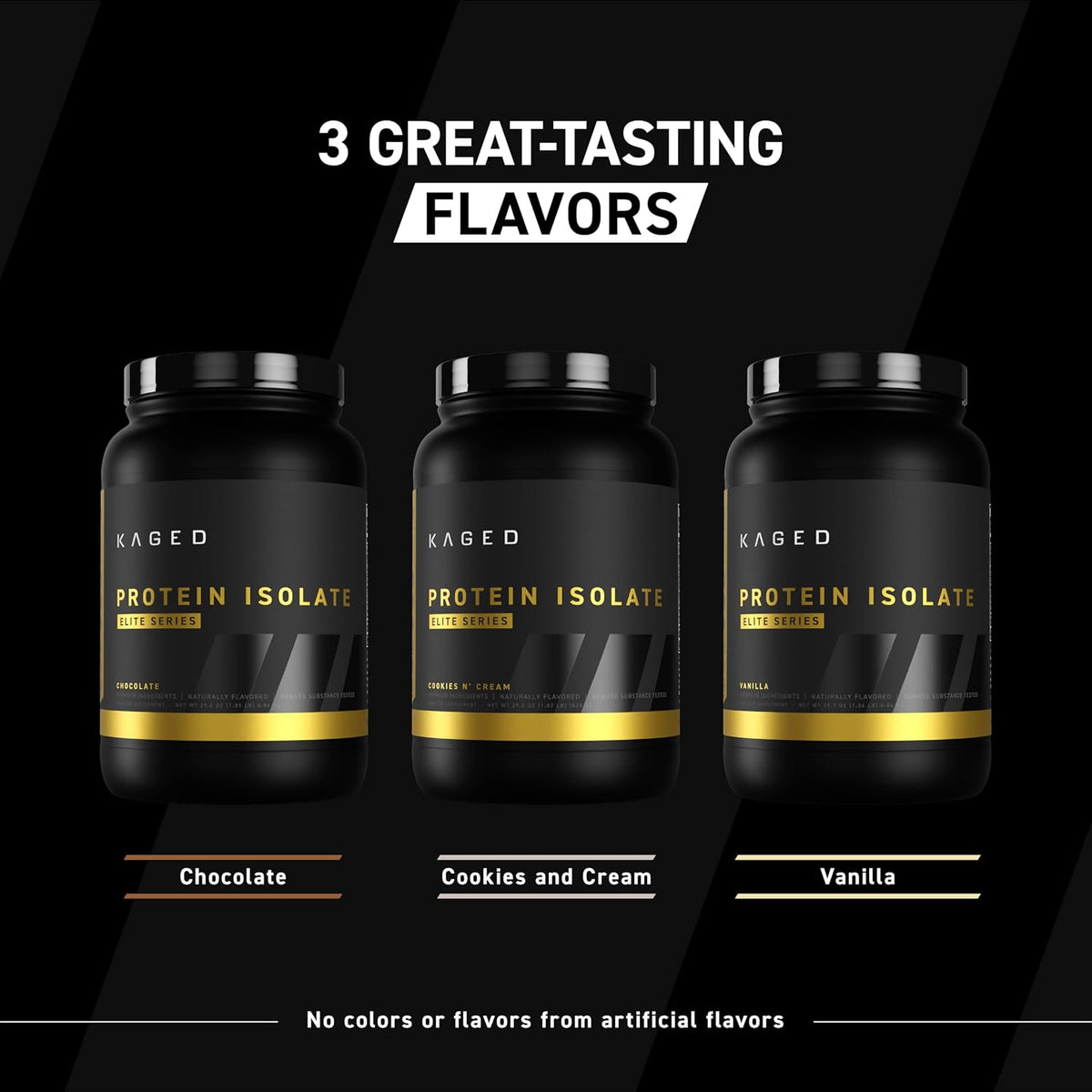 Kaged Whey Protein Isolate Elite Powder | Vanilla | Whey, Casein, & Milk Protein Blend | Post Workout Recovery Drink | Supports Muscle Building | Supplements for Men & Women | 2 lbs