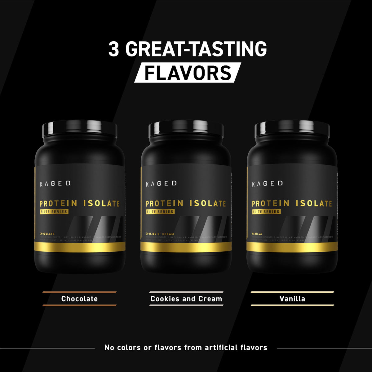 Kaged Whey Protein Isolate Elite Powder | Vanilla | Whey, Casein, & Milk Protein Blend | Post Workout Recovery Drink | Supports Muscle Building | Supplements for Men & Women | 2 lbs