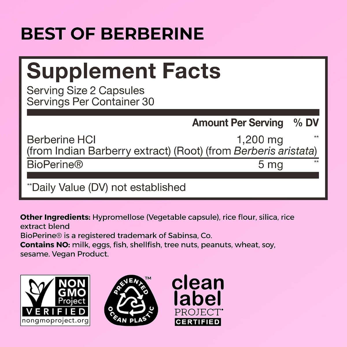 HUM Best of Berberine Supplement Flatter Me Fiber Supplement
