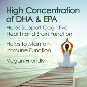 Suplement ​Ultimate Strength Plant Based Omega 3 Supplements, Organic EPA and DHA Omega 3 Fatty Acid Supplements from Algae Oil, No Fishy Aftertaste, 120 Softgels - VelvetGlow USA